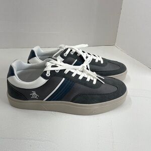 Original Penguin Men's Gray and White Sneakers